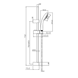 DIY Комплект для ванной 2 в 1: смеситель BRASKO и душевой гарнитур VIBE