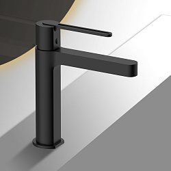 Смеситель для раковины Rondo VBF-1R1MB однорычажный, черный, , шт