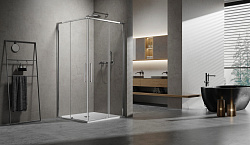 Душевой уголок Slim 8mm VSS-6SL900CL, 900*900, хром, стекло прозрачное, , шт