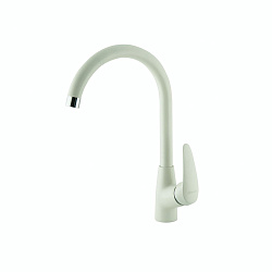 "LINARA" LM0405 смеситель для кухни с высоким поворотным изливом, цвет: жасмин