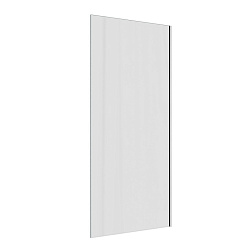 Corpa Nera Bertoni/Бертони Шторка на ванну 70х140, прозрачное стекло, профиль- хром