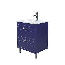 Тумба с умывальником, напольная, 60 см, синий, Oxford, IDDIS, OXF60N0i95K подходит умыв. 0136000i28