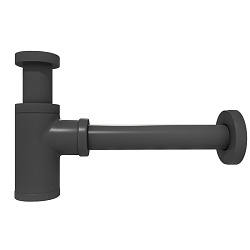 Corpa Nera сифон для раковины, графит матовый