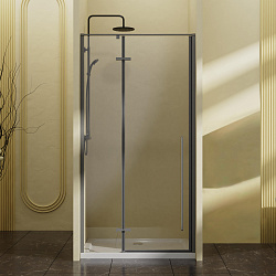 Душевая дверь Slim-N VDPH-5SN100CLGM, 1000, вороненая сталь , стекло прозрачное, , шт