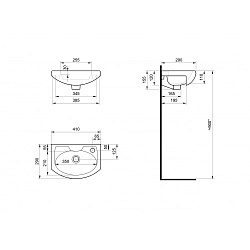 Только с тумбой! Умывальник Азов 40