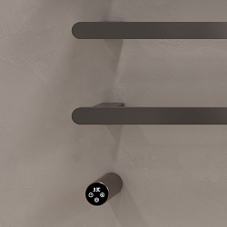 Полотенцесушитель электрический Vincea VTD-2H2GM, вороненая сталь, таймер, , шт