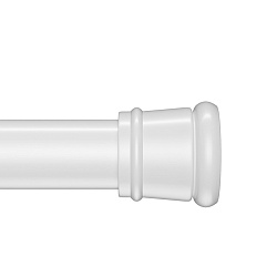 Карниз для ванной комнаты, 110-200 см, белый, IDDIS, SRW0120i14