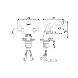 ACRSB00i01, Смеситель для умывальника, Acros, ID