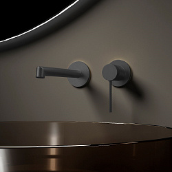 Смеситель для раковины Rim VBFW-2RM1GM встраиваемый однорычажный, вороненая сталь, , шт