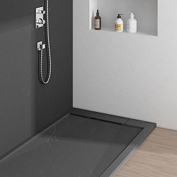 Поддон для душа из искусственного камня VST-4SRL9016A, 1600*900*25, антрацит, , шт