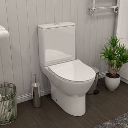 Corpa Nera Donelli/Донелли унитаз-компакт безободковый, быстросъемное сиденье с микролифтом, белый