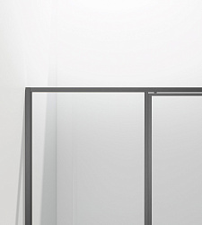 Душевая дверь Slim 8mm VDP-4SL120CLGM, вороненая сталь, стекло прозрачное, , шт