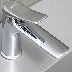 ORTUS Смеситель для умывальника монолитный, хром, LM11306C