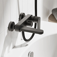 Смеситель для ванны Pragma Olako, матовый черный, OLK3.BFBS.020