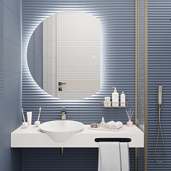 Зеркало /LED-подсветка/(90*110см)/ MOON./AQUA DE MARCO