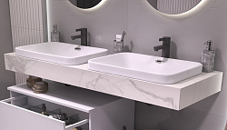 Столешница Unit 140, белый мрамор