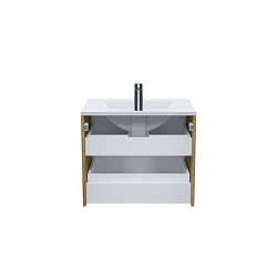 Тумба с умывальником, подвесная, 60 см, дуб светлый, Bild, IDDIS, BIL60V0i95K