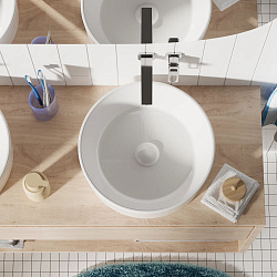 Раковина накладная Pragma Olako, белая глянцевая, OLK1.GWRM.007