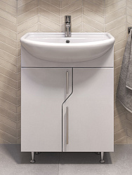 Тумба под раковину Turin 600-2-0 (Уют 60) (в разобранном виде)