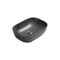 Раковина керамическая Vincea VBS-102MA, 455*325*135, накладная, цвет антрацит матовый, , шт