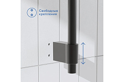 Душевая штанга Pragma, матовый черный, HME2.B7RS.040