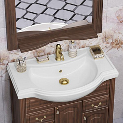 Тумба Opadiris Риспекто 80, цвет орех антикварный (под раковину Классик 80)