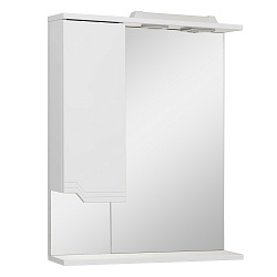 Зеркальный шкаф/лев/с/с/белый(60см) Viktoria/AQUA DE MARCO