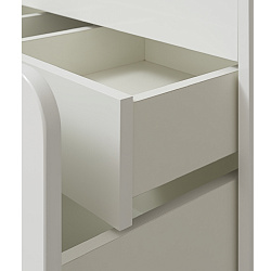 Тумба /2 ящ/подвесная/белый/раковина MODUO(60см) Skandi/AQUA DE MARCO