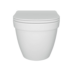 Corpa Nera Viola S/Виола С унитаз подвесной безободковый, быстросъемное сиденье с микролифтом, белый