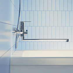 Смеситель для ванны с длинным изливом Pragma Teiden, хром, TDN3.CFBL.012