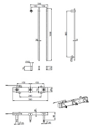 Полотенцесушитель электрический Vincea VTD-2VT1CH, хром, таймер, , шт