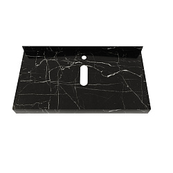 Corpa Nera Grossi/Гросси столешница 90 под раковину керамогранит, черный мрамор