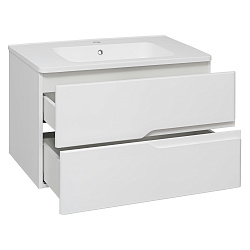 Тумба /2 ящ /подвесная/белый/раковина Palermo(80см)Florentina/Palermo/AQUA DE MARCO