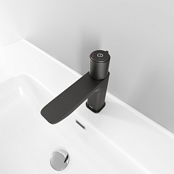 SLIDE Смеситель для умывальника, цвет-графит, с управлением Push Control