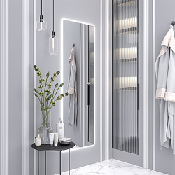 Зеркало/LED-подсветка (50см*150см) сенсор.выключатель Sirius/AQUA DE MARCO