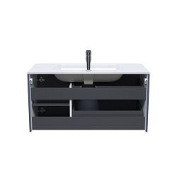 Тумба с умывальником, подвесная, 100 см, темно-серый, Edifice, IDDIS, подходит умыв. 0101000i28