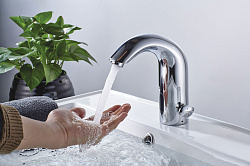 PROJECT Смеситель для раковины бесконтактный(сенсорный) с возможностью ручной регулировки темп. воды