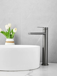 Смеситель для раковины, оружейная сталь B11813-3