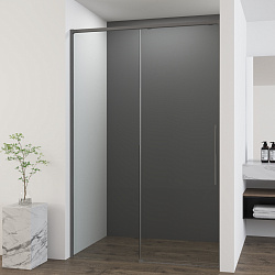 Душевая дверь Ultima VDS-7UL140CLGM, 1400, вороненая сталь, стекло прозрачное, , шт