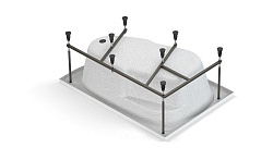 Geo Ванна 180х80 приставная+ножки+скрытый сифон