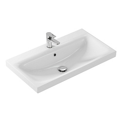 Раковина встраиваемая MODUO 80, 1 отв., белый, Сорт1