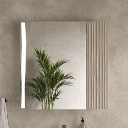 Шкаф зеркальный Lotty LED 80, латте