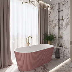 Corpa Nera Bonini/Бонини ванна акриловая отдельностоящая 170х80х58, белый матовый