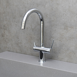 MINIMA Смеситель для кухни с подключением к фильтру питьевой воды, латунь/хром, LM3861C