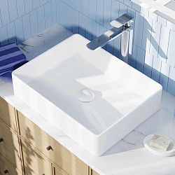 Раковина накладная Pragma Teiden, белая глянцевая, TDN1.GWSL.026