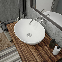 Corpa Nera Rossini/Россини  40 раковина накладная, белый матовый