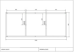 Рама д/ванны: Lorena 160 NEW метал. в комплекте со сборочным пакетом, Сорт1