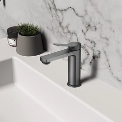 Смеситель для раковины Arco VBF-4AR01GM, вороненая сталь, , шт