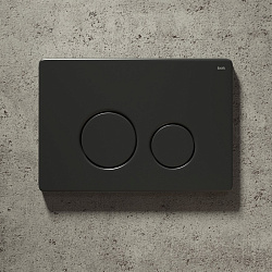 Клавиша смыва, универсальная, чёрная, Unisteel, 001, IDDIS, UNS01MBi77