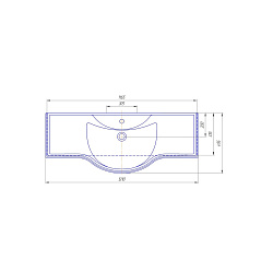 Умывальник мебельный Opadiris Kirovit Классик 120